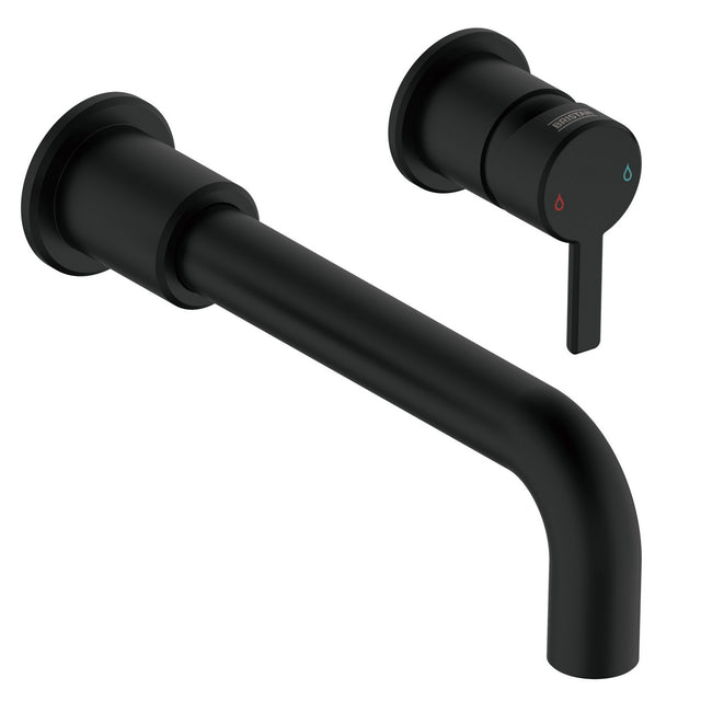 AL2THWMBASBLK Bristan Altum Black 2TH Wall Mounted Basin Mixer