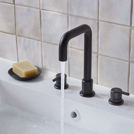 AL3THBASBLK Bristan Altum Black 3TH Deck Mounted Basin Mixer Lifestyle