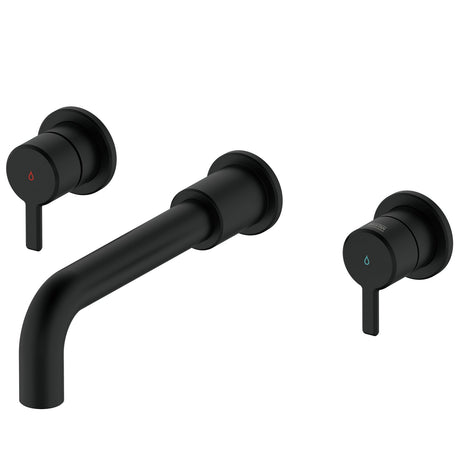 AL3THWMBASBLK Bristan Altum Black 3TH Wall Mounted Basin Mixer