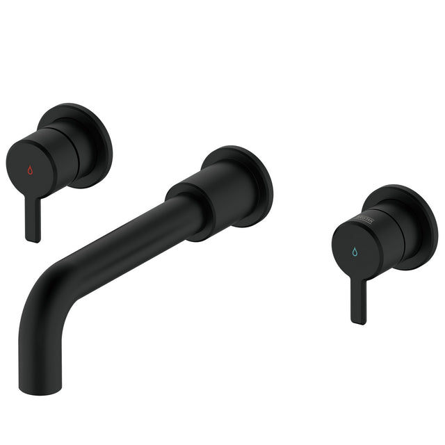 AL3THWMBASBLK Bristan Altum Black 3TH Wall Mounted Basin Mixer