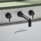 AL3THWMBFBLK Bristan Altum Black 3TH Wall Mounted Bath Filler Lifestyle