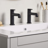 AL1/2BLK Bristan Altum Black Basin Taps Lifestyle