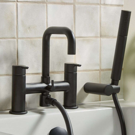 ALBSMBLK Bristan Altum Black Bath Shower Mixer Lifestyle