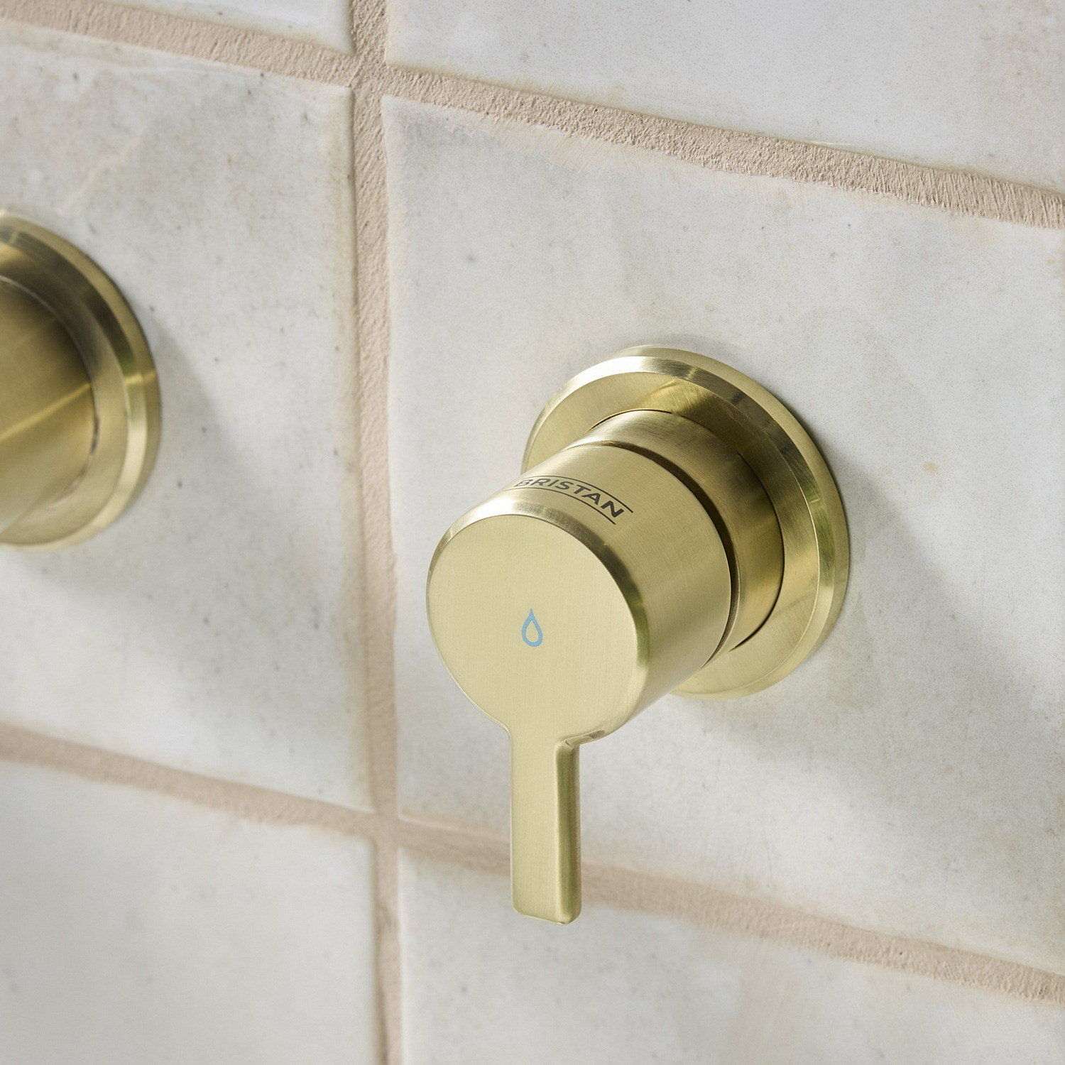 AL3THWMBFBB Bristan Altum Brushed Brass 3TH Wall Mounted Bath Filler Cold Water Handle