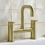 ALBFBB Bristan Altum Brushed Brass Bath Filler Bathroom Setting