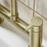 ALBFBB Bristan Altum Brushed Brass Bath Filler Cold Water Lever Handle