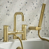 ALBSMBB Bristan Altum Brushed Brass Bath Shower Mixer Bathroom Setting