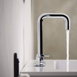 AL3THBASC Bristan Altum Chrome 3TH Deck Mounted Basin Mixer Side View