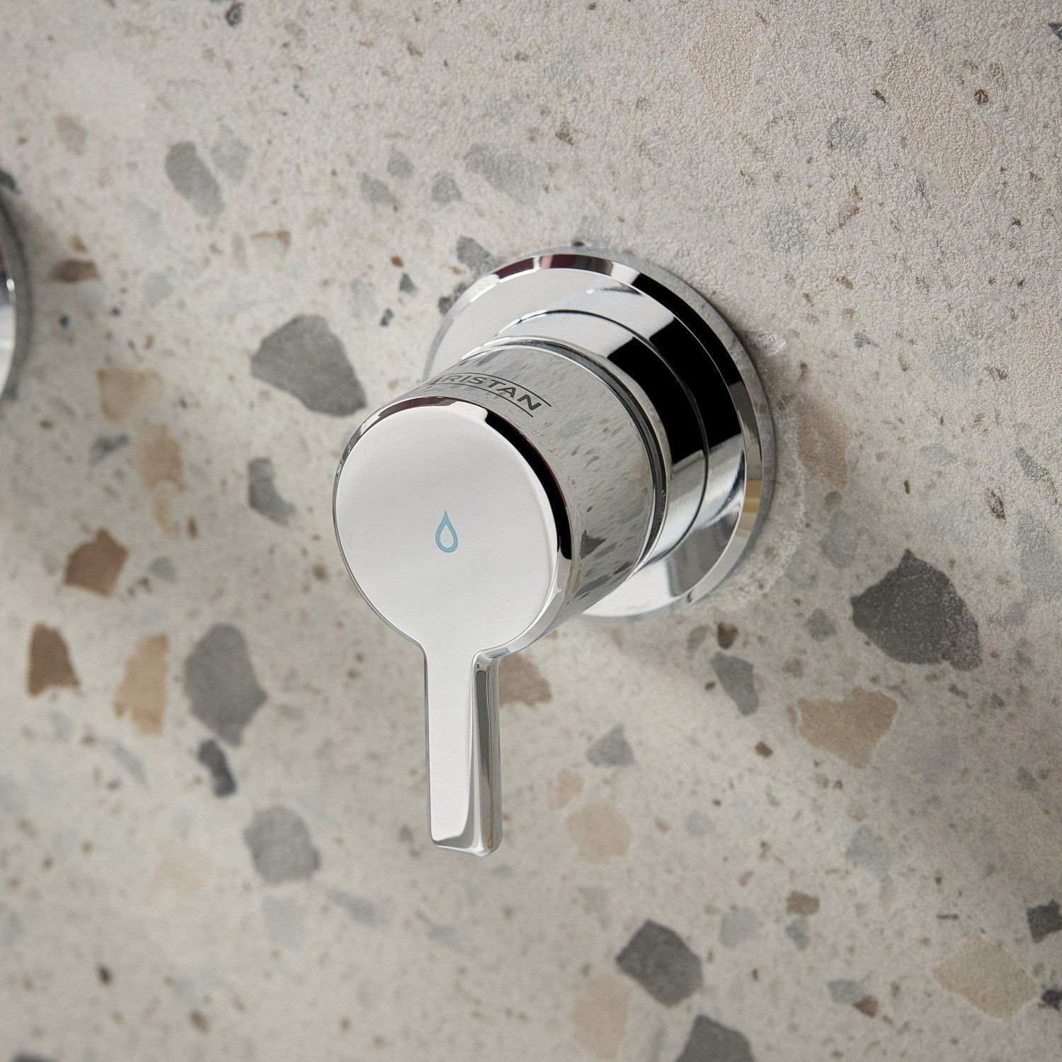 AL3THWMBASC Bristan Altum Chrome 3TH Wall Mounted Basin Mixer Cold Lever Handle