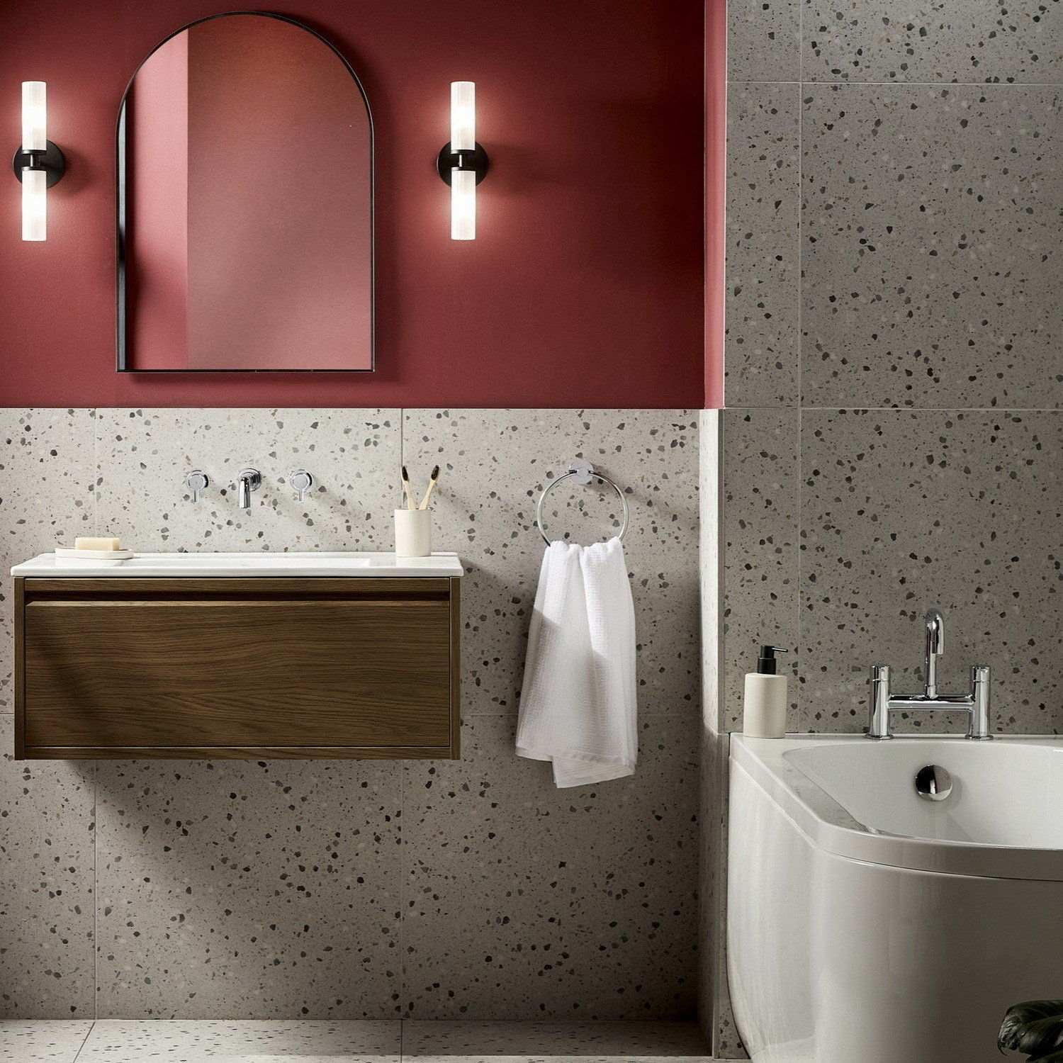 ALBFC Bristan Altum Chrome Bath Filler Bathroom Setting