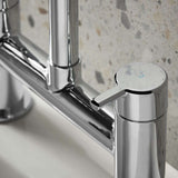 ALBFC Bristan Altum Chrome Bath Filler Cold Water Handle Close Up