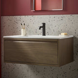 ALESBASBLK Bristan Altum Eco Start Black Basin Mixer with Waste Bathroom Setting