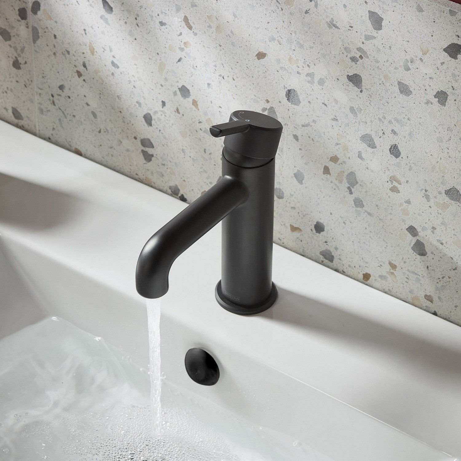 ALESBASBLK Bristan Altum Eco Start Black Basin Mixer with Waste Lifestyle