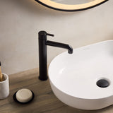 ALESTBASBLK Bristan Altum Eco Start Black Tall Basin Mixer with Waste Lifestyle