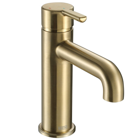 ALESBASBB Bristan Altum Eco Start Brushed Brass Basin Mixer with Waste