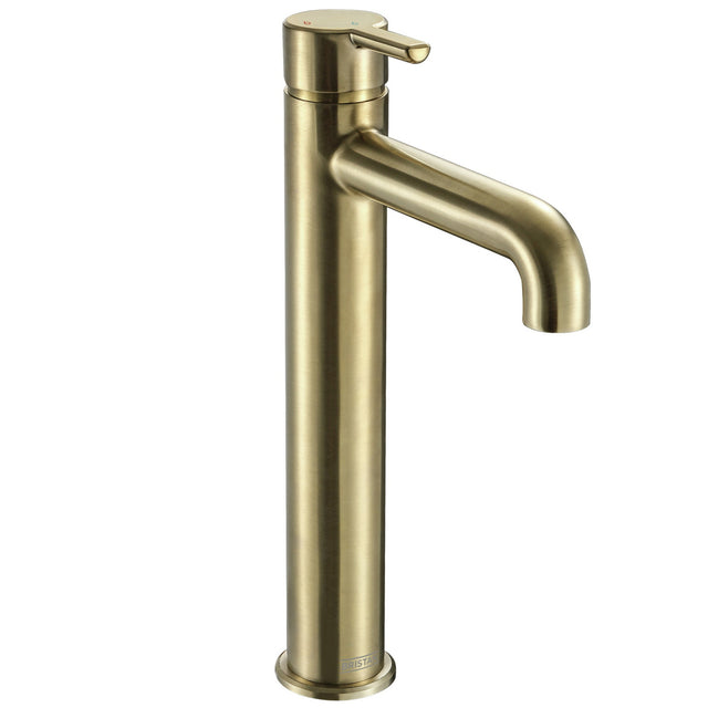 ALESTBASBB Bristan Altum Eco Start Brushed Brass Tall Basin Mixer with Waste