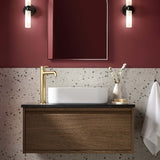 ALESTBASBB Bristan Altum Eco Start Brushed Brass Tall Basin Mixer with Waste Bathroom Setting