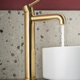 ALESTBASBB Bristan Altum Eco Start Brushed Brass Tall Basin Mixer with Waste Lifestyle