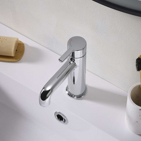 ALESBASC Bristan Altum Eco Start Chrome Basin Mixer with Waste Bathroom Setting