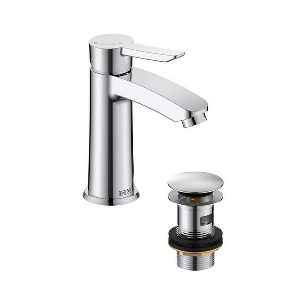 Bristan Apelo Chrome Eco Start Basin Mixer with Waste