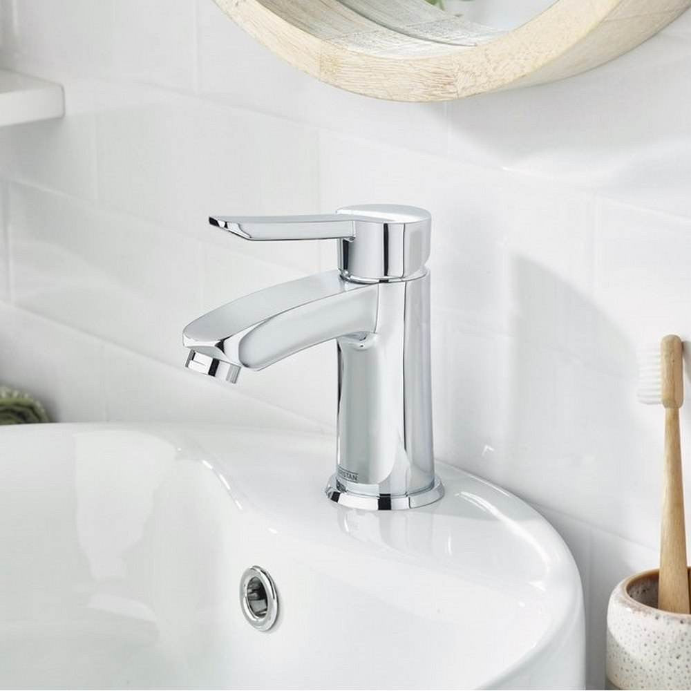 Bristan Apelo Eco Start Small Basin Mixer with Waste in Chrome lifestyle