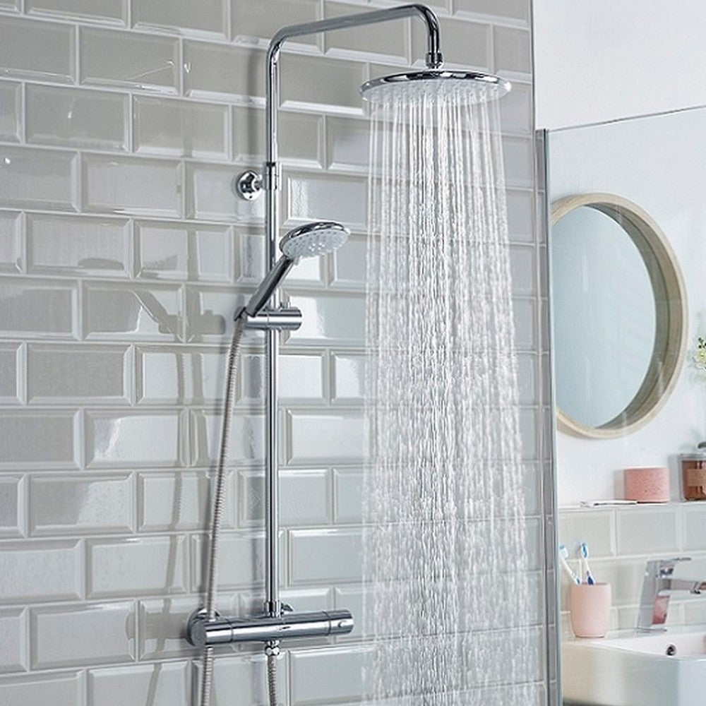 Bristan Buzz2 Thermostatic Bar Shower with Rigid Riser in Chrome Lifestyle