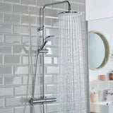 Bristan Buzz2 Thermostatic Bar Shower with Rigid Riser in Chrome Lifestyle