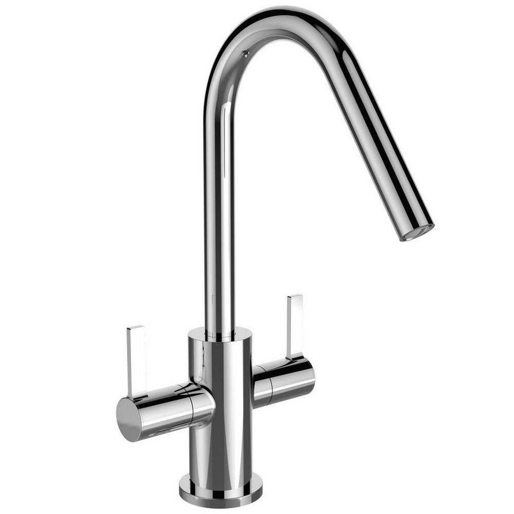 Bristan Cashew Easy Fit Twin Lever Sink Mixer in Chrome