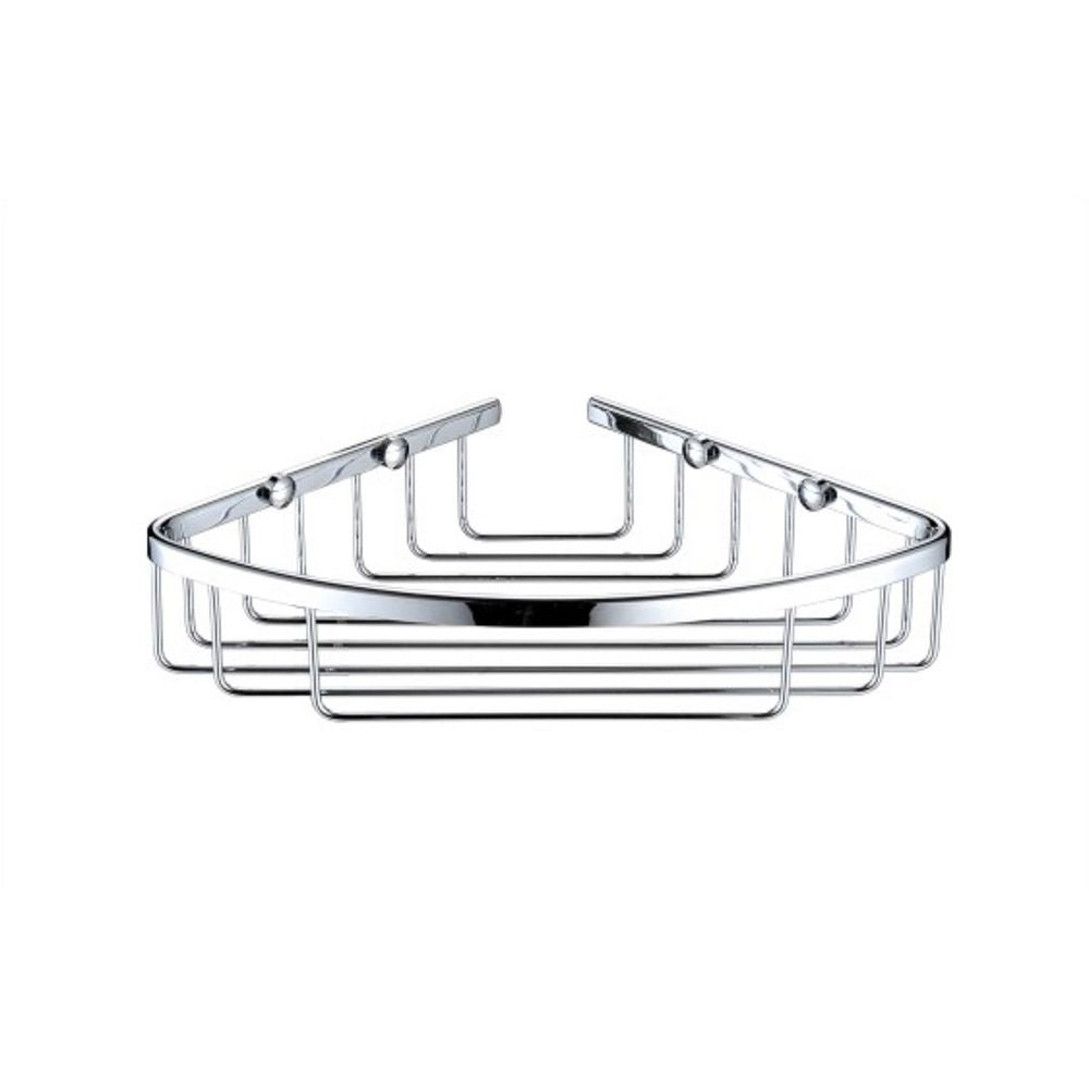 Bristan Closed Front Cover Fixed Wire Basket in Chrome