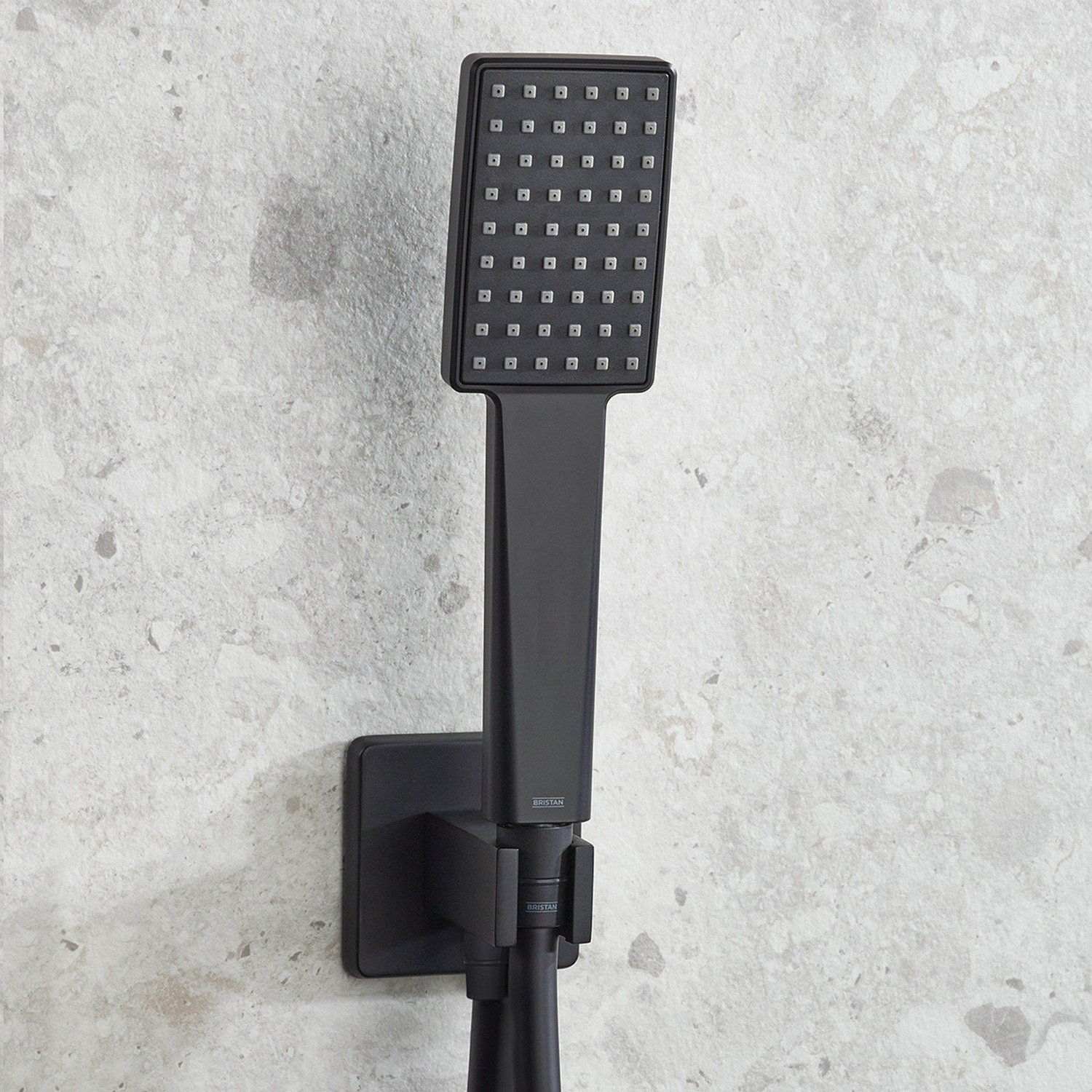 Bristan Cobalt Concealed Shower Pack with Fixed Head and Handset in Matt Black lifestyle 2
