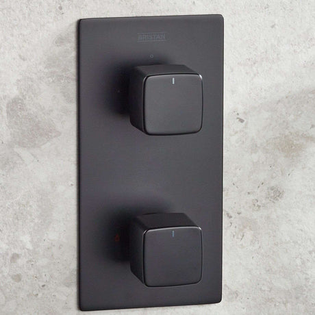 Bristan Cobalt Concealed Shower Pack with Fixed Head and Handset in Matt Black lifestyle 3