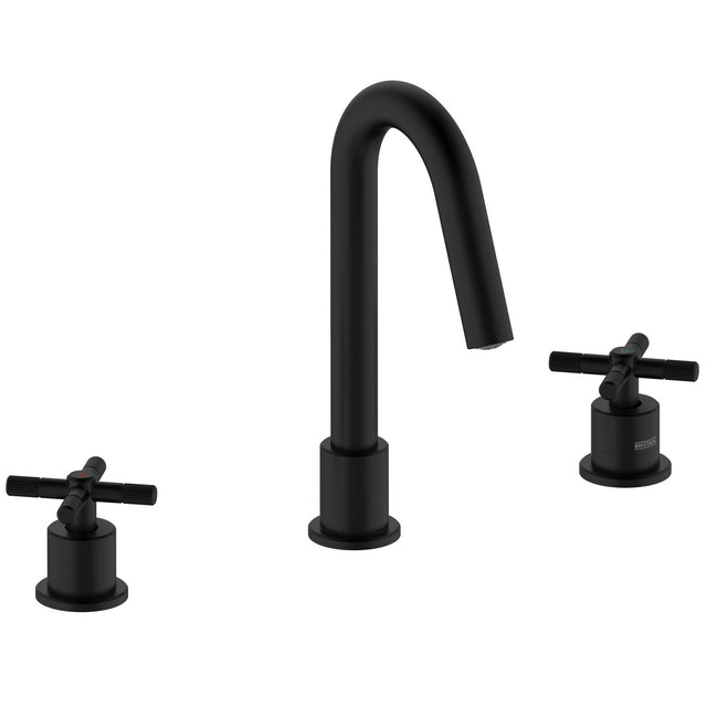 CRU3THBASBLK Bristan Cruzar Black 3TH Basin Mixer