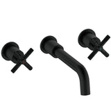 CRU3THWMBASBLK Bristan Cruzar Black 3TH Wall Mounted Basin Mixer