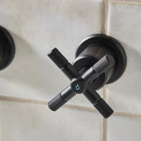 CRU3THWMBASBLK Bristan Cruzar Black 3TH Wall Mounted Basin Mixer Cold Water Handle Design