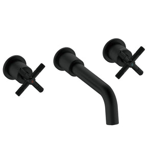 CRU3THWMBFBLK Bristan Cruzar Black 3TH Wall Mounted Bath Filler