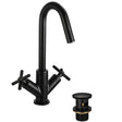 CRUBASBLK Bristan Cruzar Black Basin Mixer with Waste