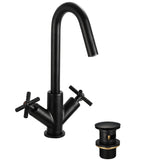CRUBASBLK Bristan Cruzar Black Basin Mixer with Waste