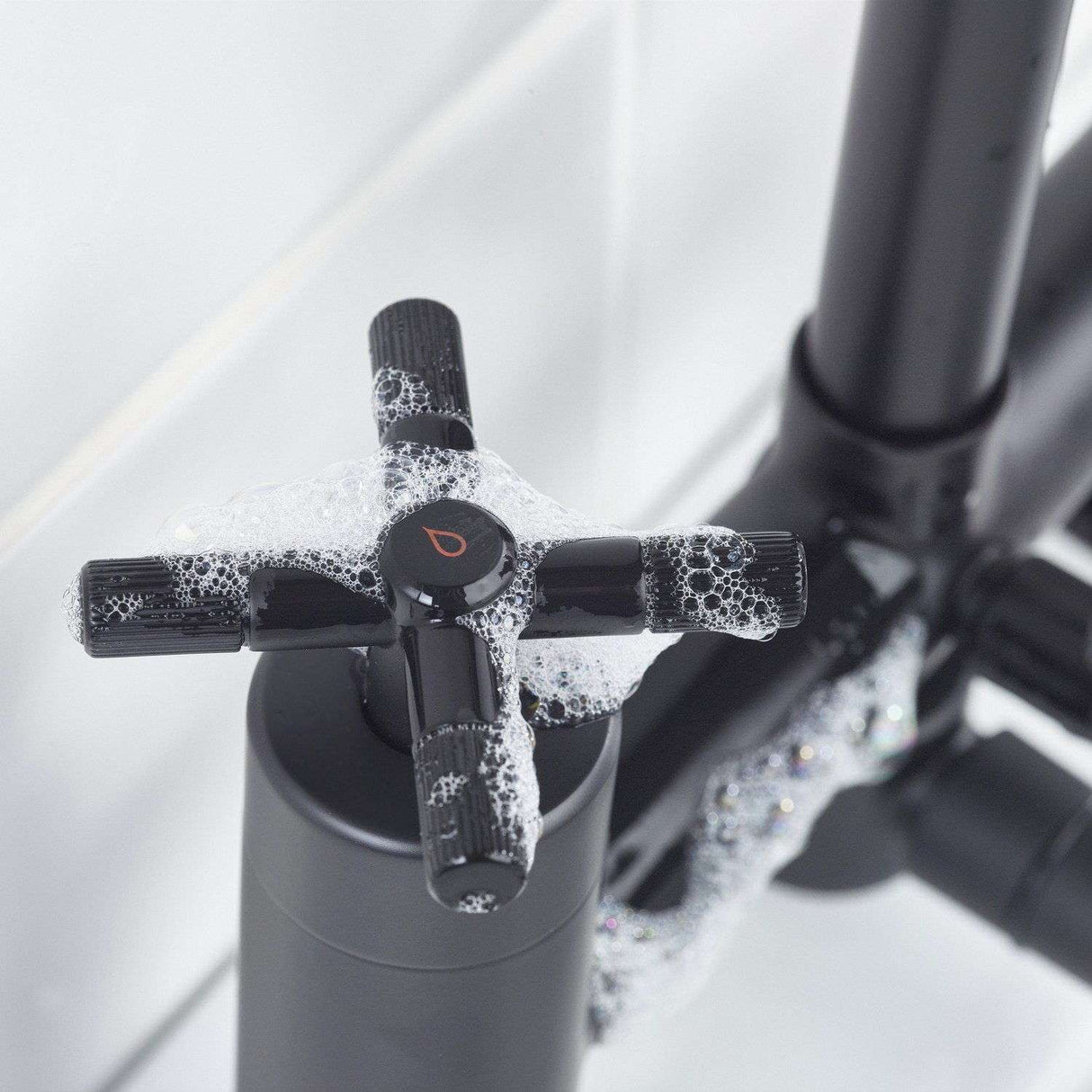 CRUBSMBLK Bristan Cruzar Black Bath Shower Mixer Hot Water Handle