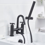 CRUBSMBLK Bristan Cruzar Black Bath Shower Mixer Lifestyle