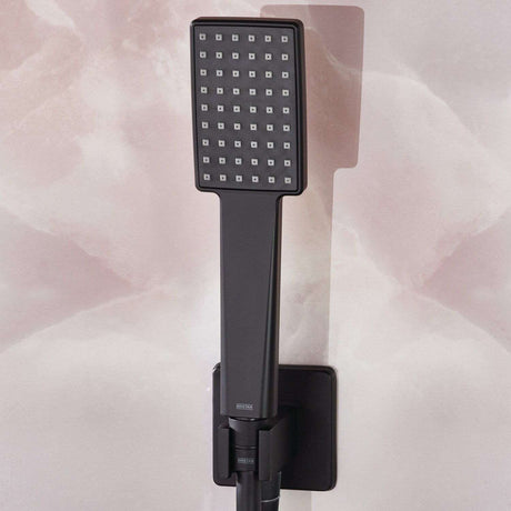 CRUZARBLKSHWRPK2 Bristan Cruzar Black Shower Pack with Fixed Head and Wall Outlet Handset Close Up