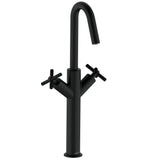 CRUTBASBLK Bristan Cruzar Black Tall Basin Mixer with Waste