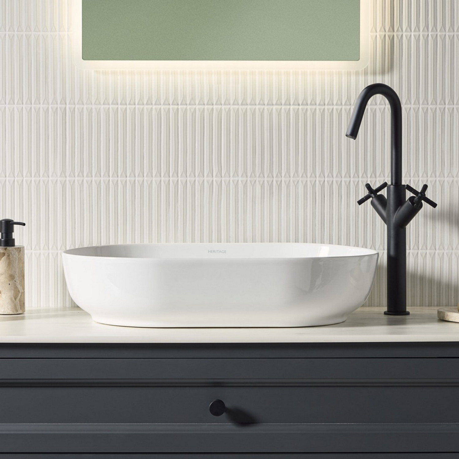 CRUTBASBLK Bristan Cruzar Black Tall Basin Mixer with Waste Lifestyle