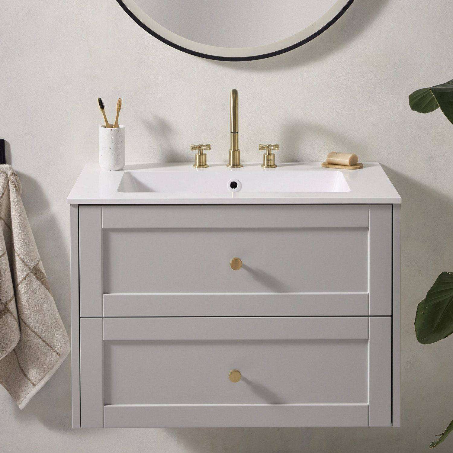 CRU3THBASBB Bristan Cruzar Brushed Brass 3TH Basin Mixer Lifestyle