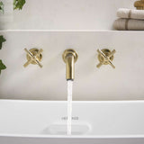 CRU3THWMBFBB Bristan Cruzar Brushed Brass 3TH Wall Mounted Bath Filler Bath Installation