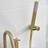 CRUBSMBB Bristan Cruzar Brushed Brass Bath Shower Mixer Rub Clean Multi Function Handset