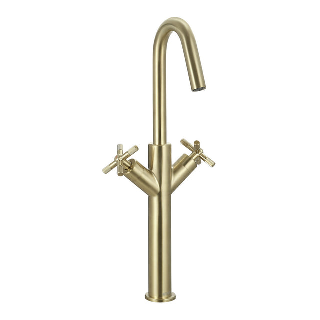 CRUTBASBB Bristan Cruzar Brushed Brass Tall Basin Mixer with Waste