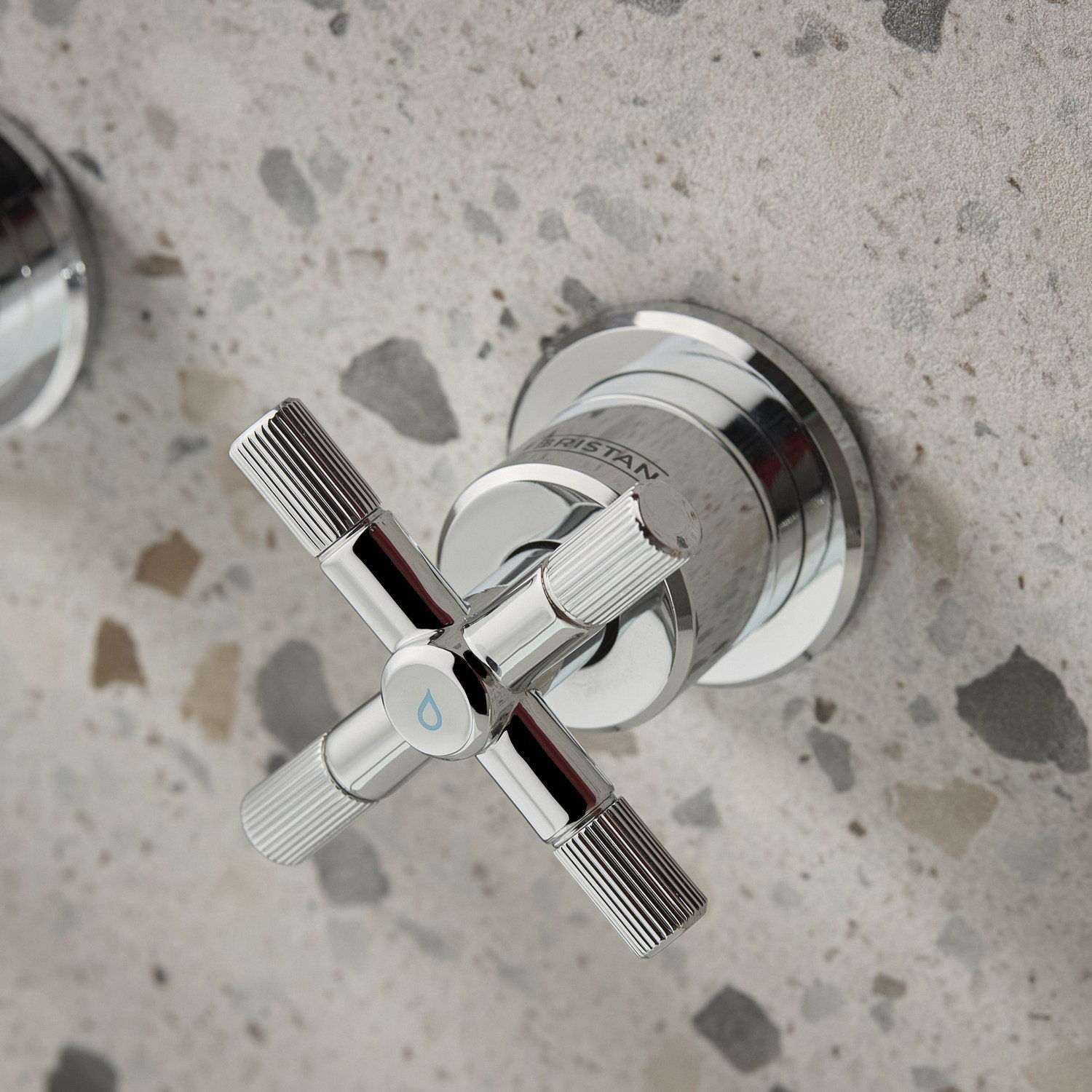 CRU3THWMBASC Bristan Cruzar Chrome 3TH Wall Mounted Basin Mixer Cold Handle Design