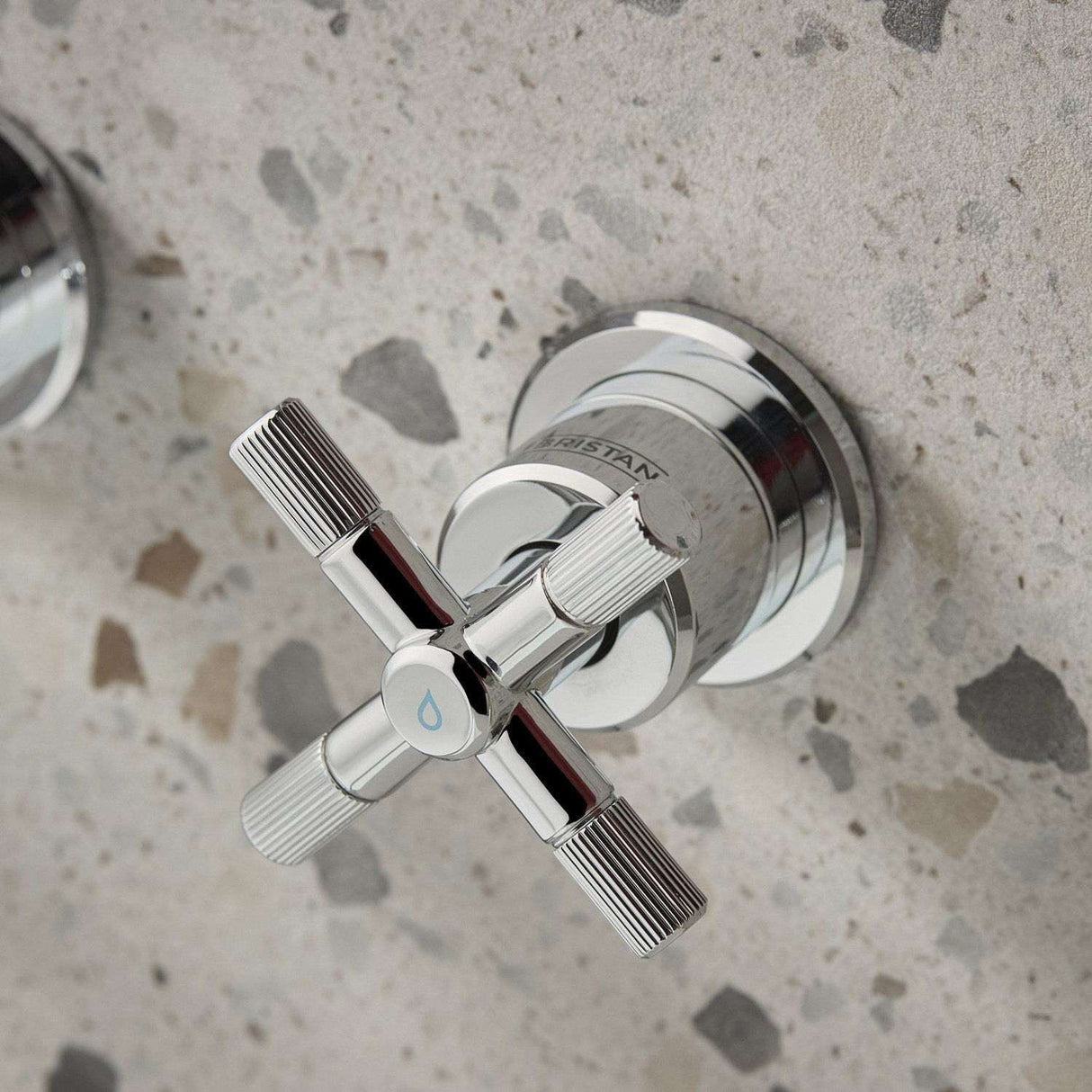 CRU3THWMBASC Bristan Cruzar Chrome 3TH Wall Mounted Basin Mixer Cold Handle Design