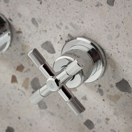CRU3THWMBASC Bristan Cruzar Chrome 3TH Wall Mounted Basin Mixer Cold Handle Design