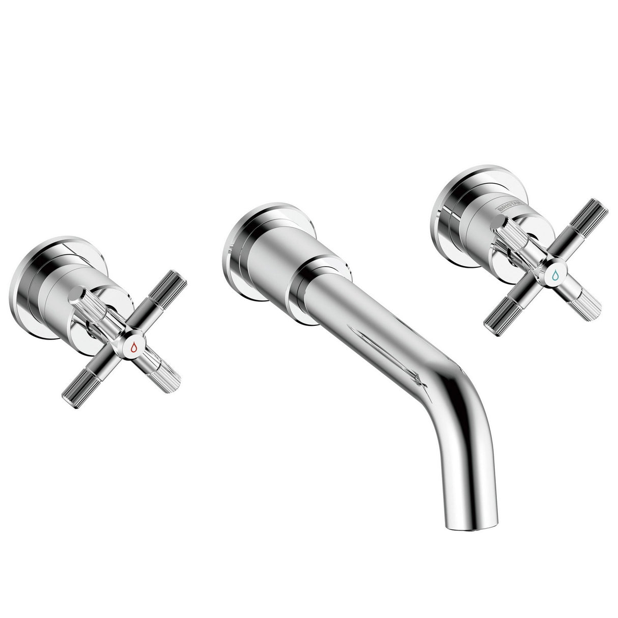 CRU3THWMBFC Bristan Cruzar Chrome 3TH Wall Mounted Bath Filler